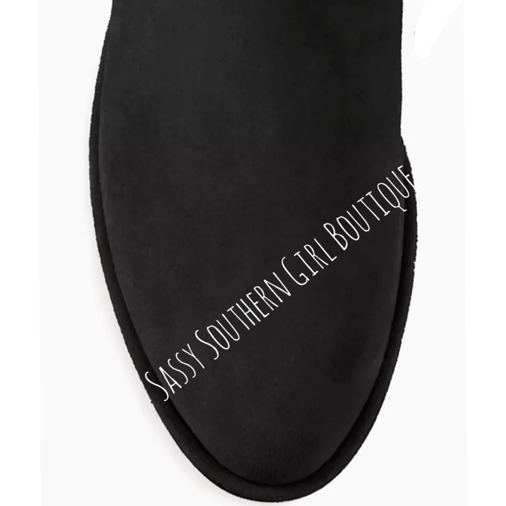 🆕⭐ STUART WEITZMAN Lowlands black suede boots